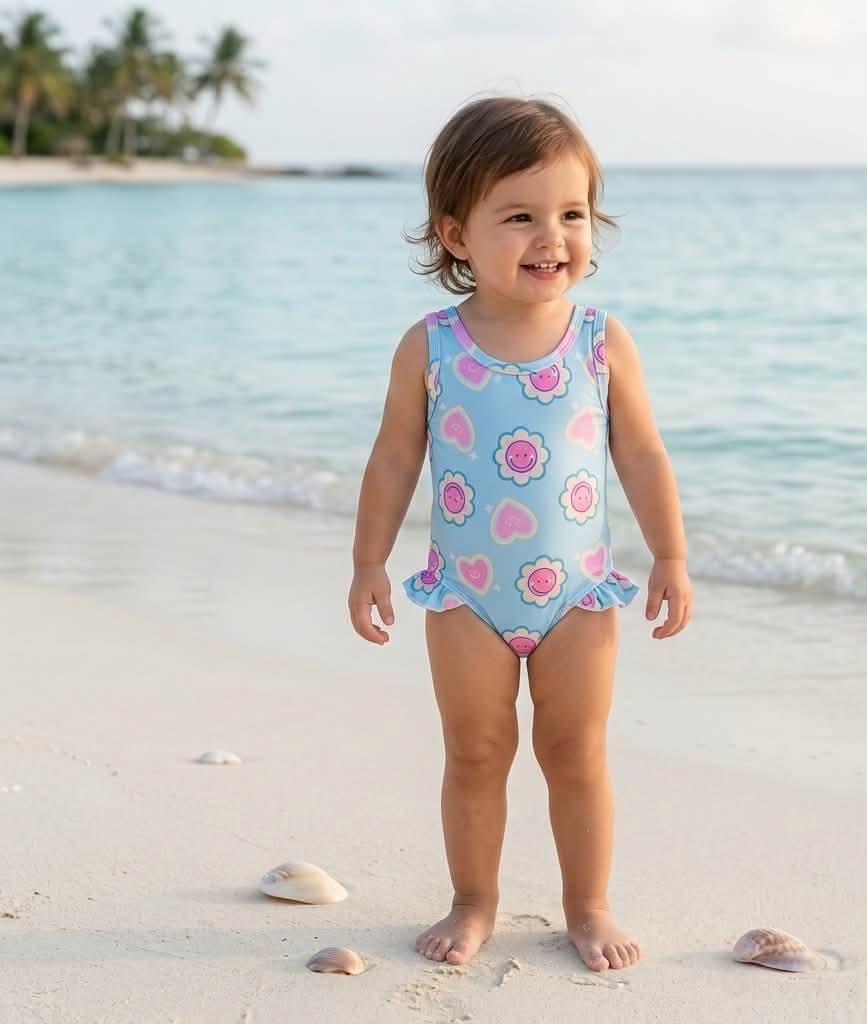 مايوة بناتي قطعة  👙🩱